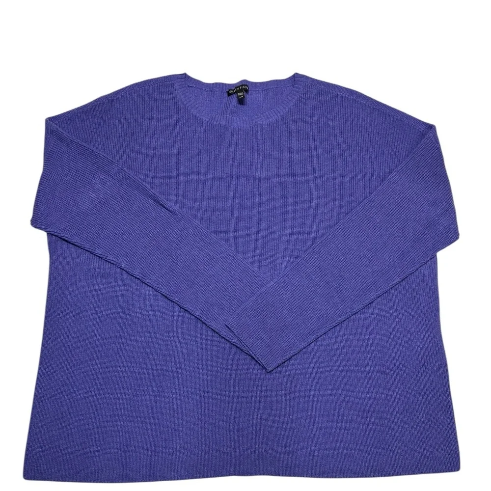 Eileen Fisher Merino Wool Sweater, Size Large, Crew Neck, Cozy And Soft!